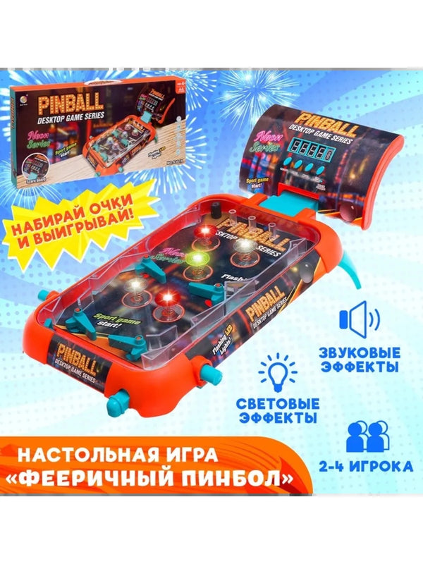Pinball de Masă cu Lumini și Sunete