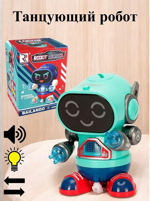 Robot Dansator Interactiv cu Muzică și Lumini LED